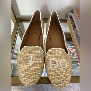 Jack Rogers “I Do” Raffia Loafers size 9.5